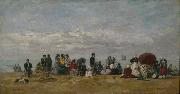 Eugene Boudin Beach at Trouville Germany oil painting artist